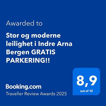 Stor Og Moderne Leilighet I Indre Arna Bergen Gratis Parkering!! Bagian luar foto